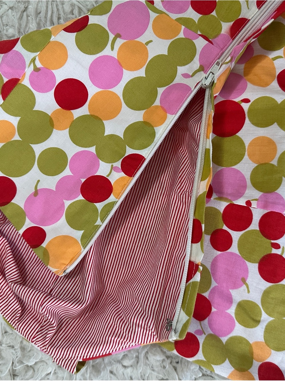 Vintage B. Moss Rory Gilmore Polka Dot Halter Dress in Pink, Green & Red - Picture 6 of 10